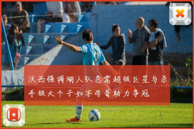 沃西强调湖人队急需超级巨星与杀手级大个子如字母哥助力争冠